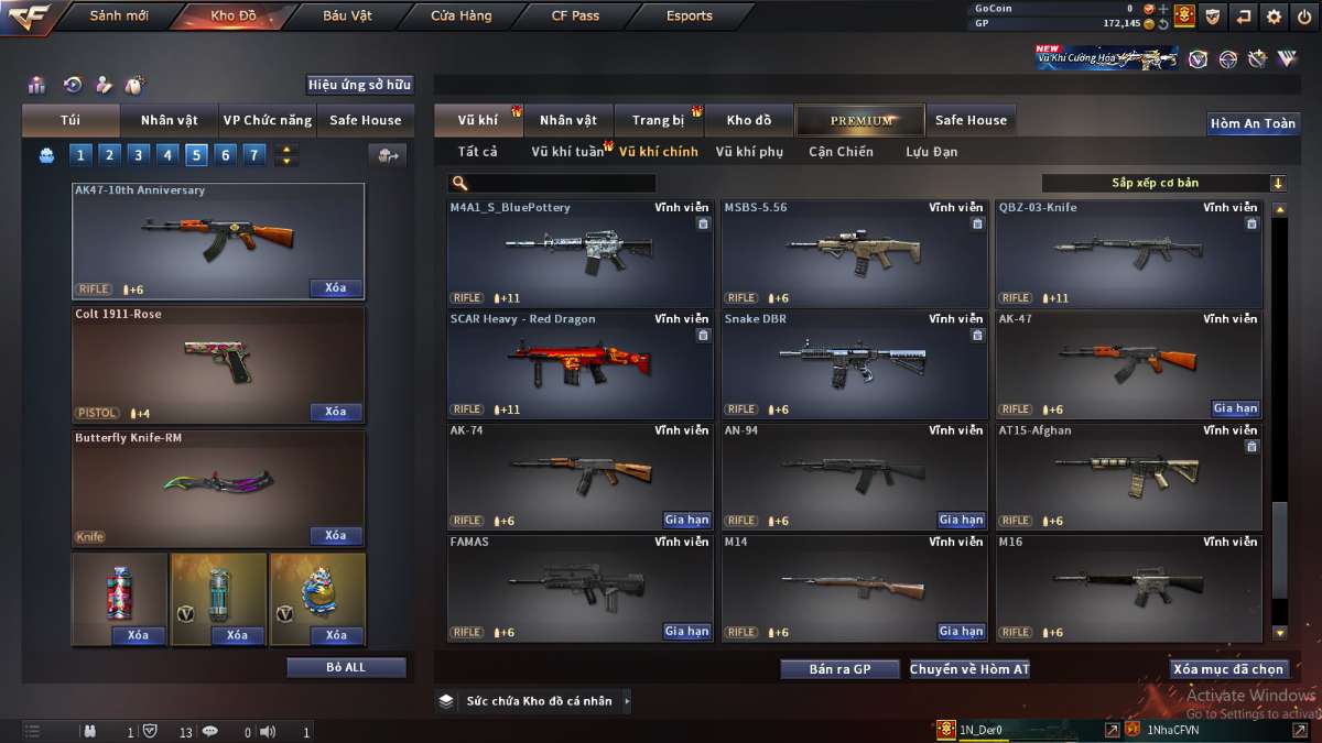 shop acc cf uy tin gia re